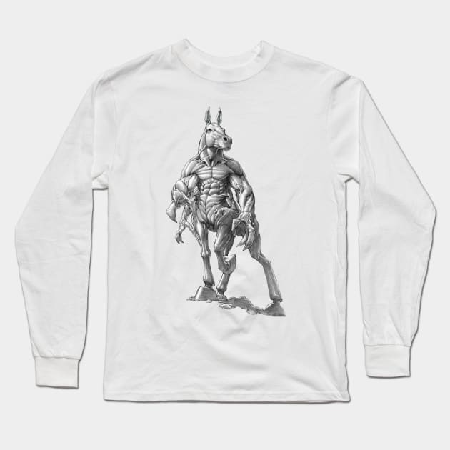 The Great Mojave Centaurion Long Sleeve T-Shirt by gregorytitus